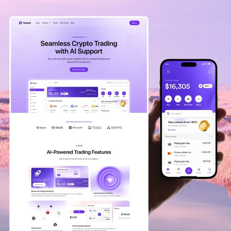 Crypto Marketplace project image